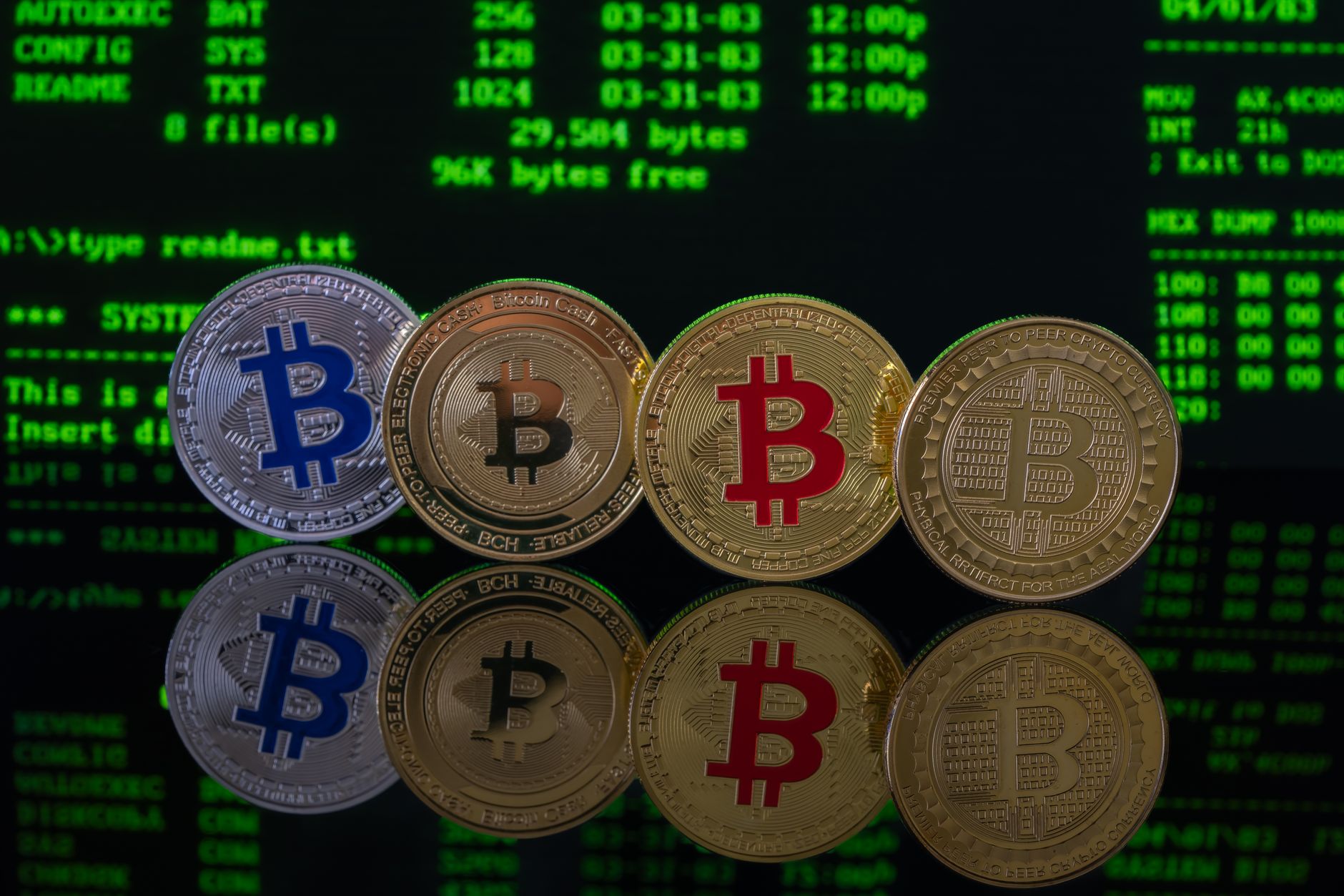 Digital cryptography concept showing encrypted data streams