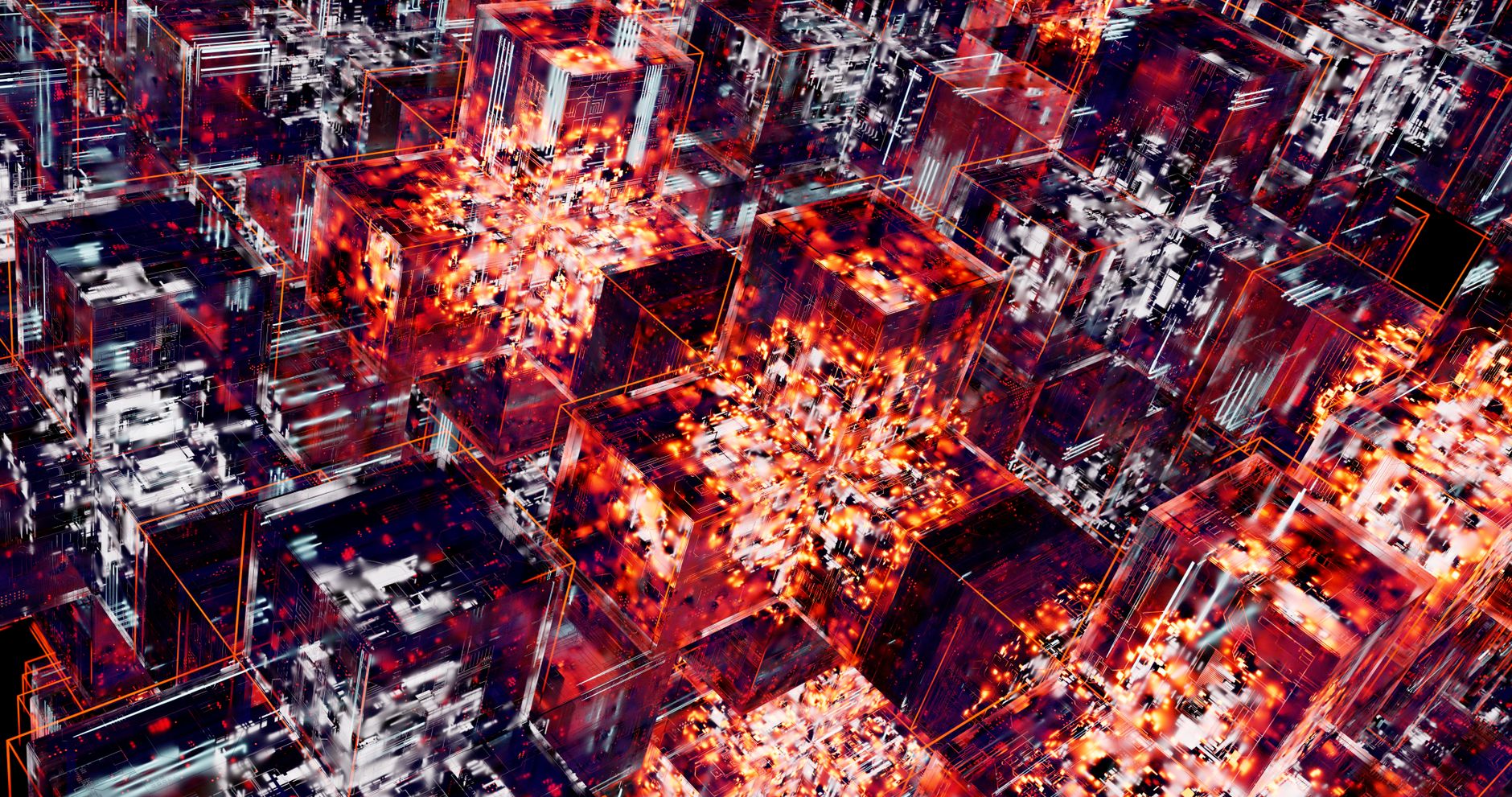 Abstract blockchain network visualization representing Ethereum staking rewards