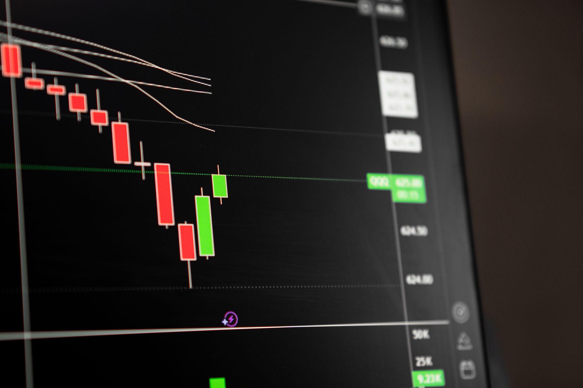 Digital asset trading interface reflecting crypto market regulatory uncertainty